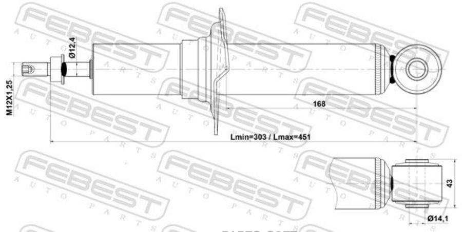 Автозапчасть FEBEST 08110001R