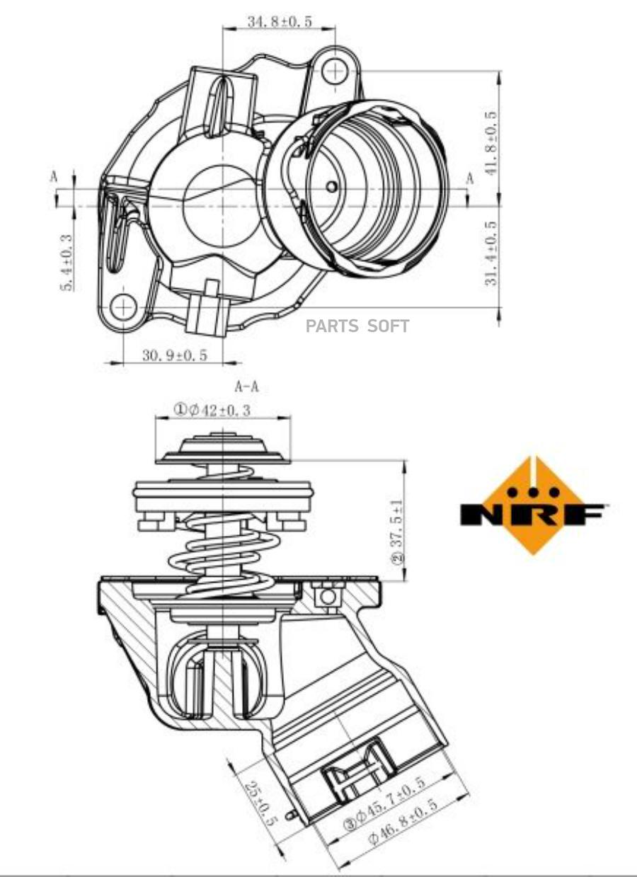 Термостат 100C NRF 725032