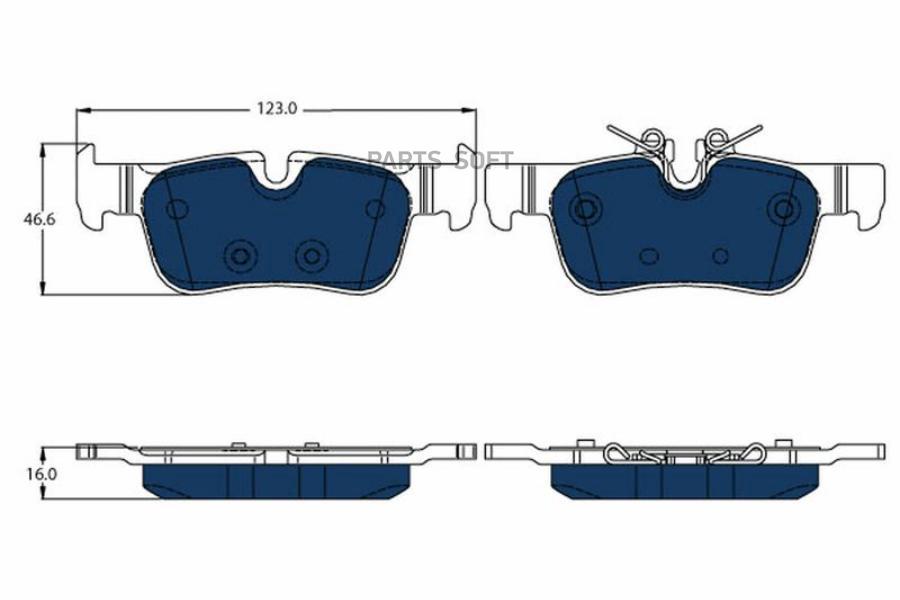 Колодки Ham Bmw T I3 13- Electric Blue TRW арт GDB2063BTE TRW GDB2063BTE