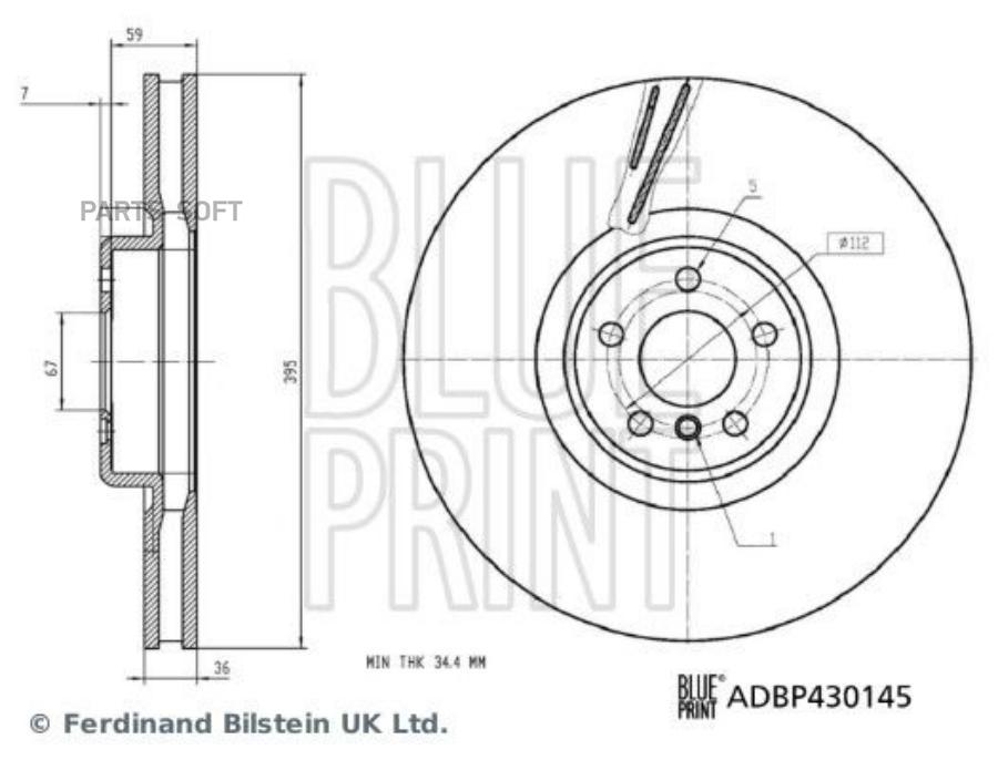 Автозапчасть BLUE-PRINT ADBP430145