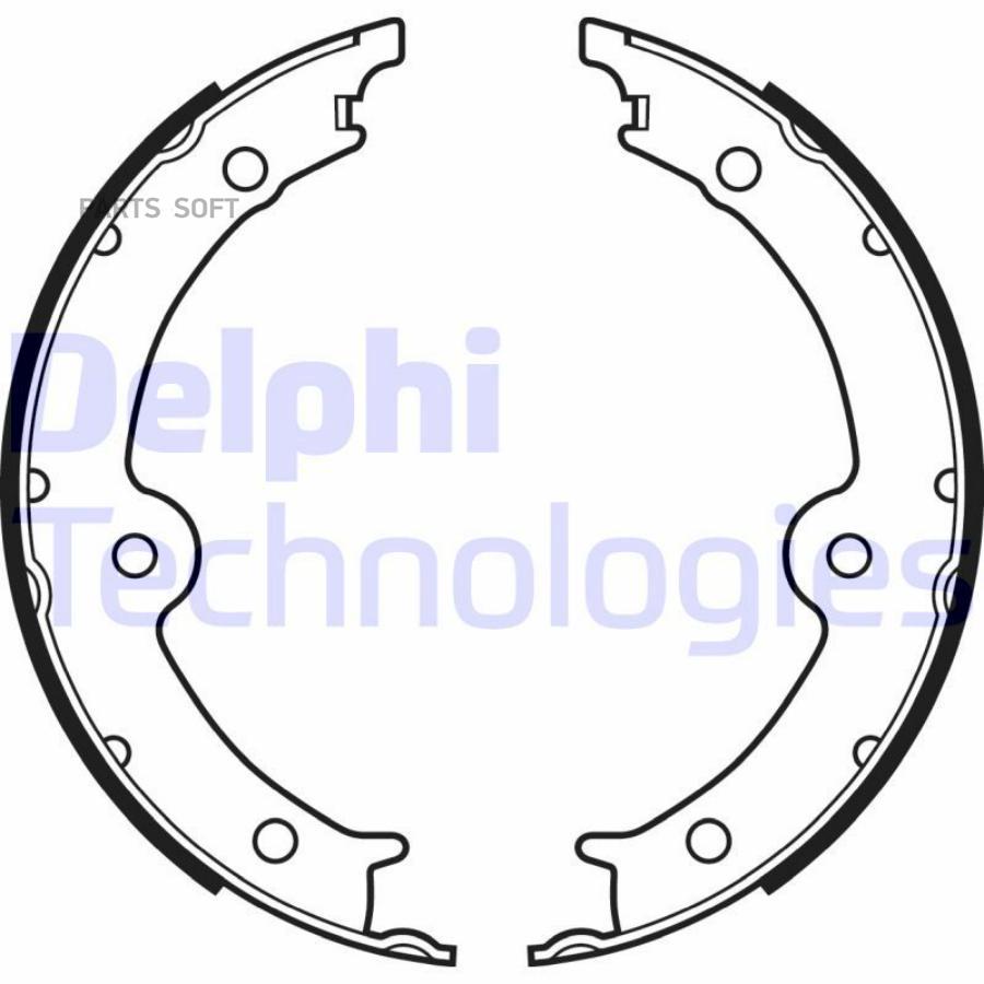 Барабанные тормозные колодки DELPHI LS2131