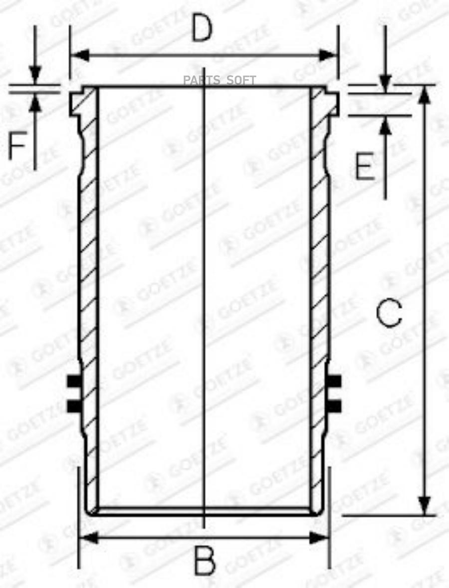 ГИЛЬЗА ЦИЛИНДРА ДВИГАТЕЛЯ GOETZE 1557003000
