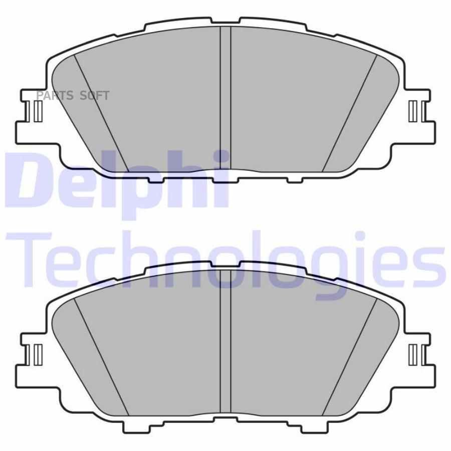 Brake Pad Set disc brake DELPHI LP3647