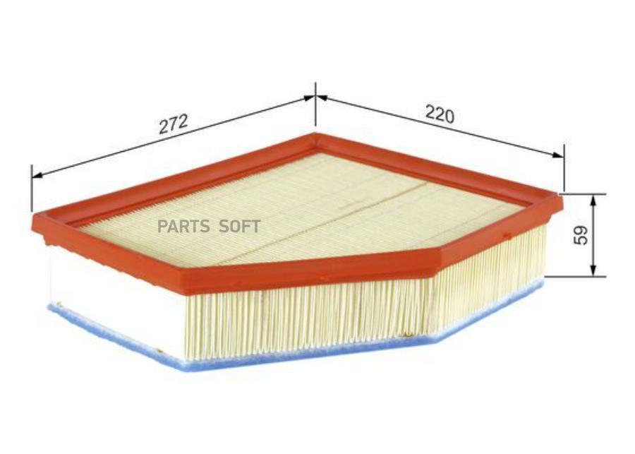 Фильтр воздушный BMW 5 G30/7 G11 15- // X4 G02 /X5 G05 18 BOSCH F026400615