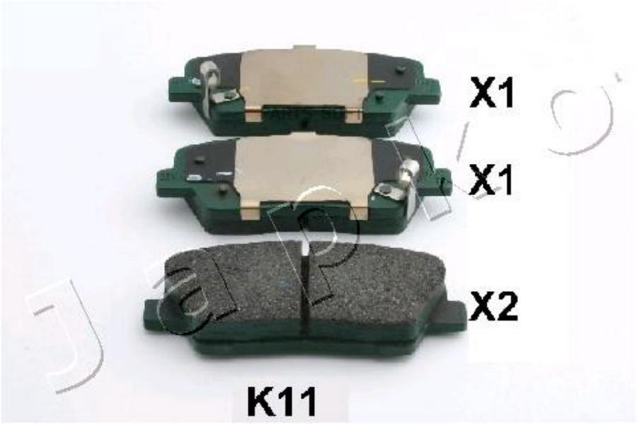 Комплект тормозных колодок дисковый тормоз JAPKO 51K11