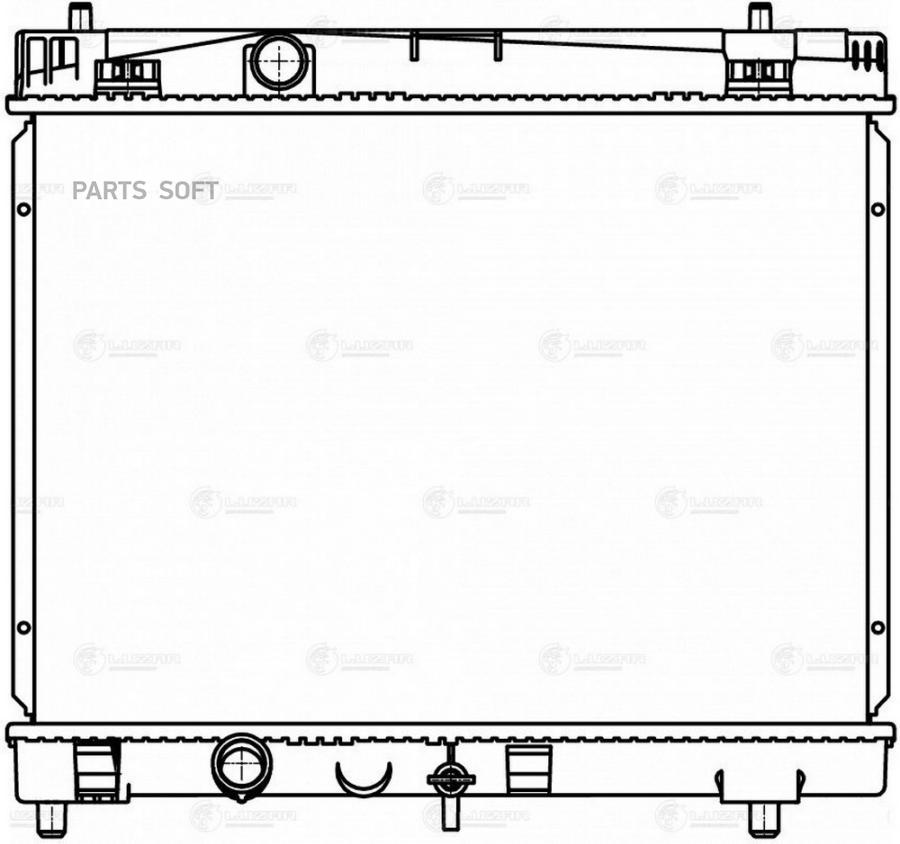 Радиатор охл для а/м Toyota Yaris II (05-) 10i/13i/15i MT LUZAR LRC1935