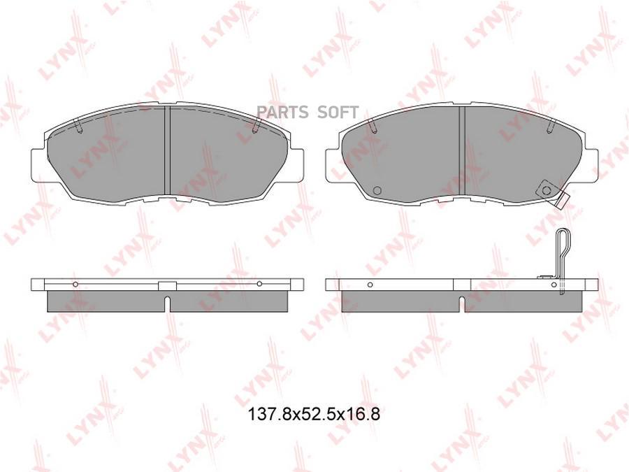 Комплект дисковых тормозных колодок LYNXAUTO BD3410