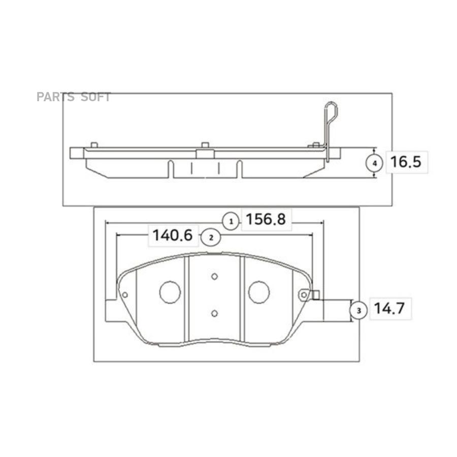 GK0549_колодки дисковые передние Hyundai Santa Fe 22CRDi 06 CTR GK0549