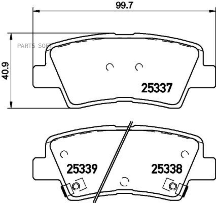 Автозапчасть BREMBO P30101E