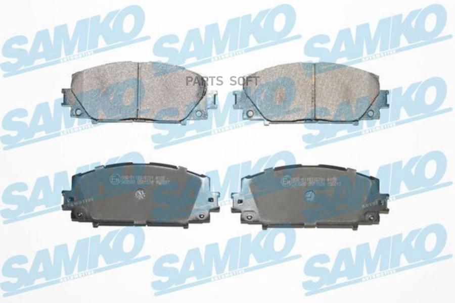 Комплект тормозных колодок дисковый тормоз SAMKO 5SP1529