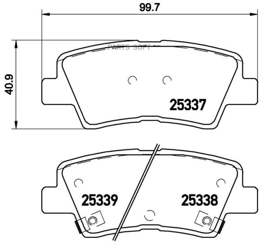 Автозапчасть BREMBO P30067E