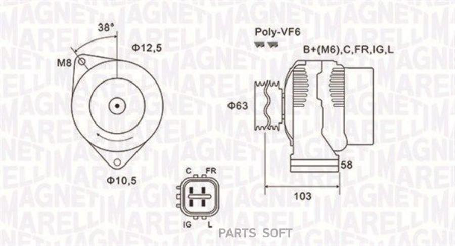 Автодеталь MAGNETI MARELLI 063731727010