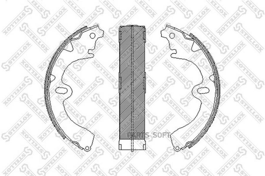 КОЛОДКИ ТОРМОЗНЫЕ STELLOX 108100SX