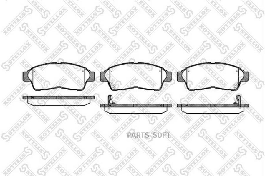 Колодки дисковые п с антискр пл STELLOX 413002BSX