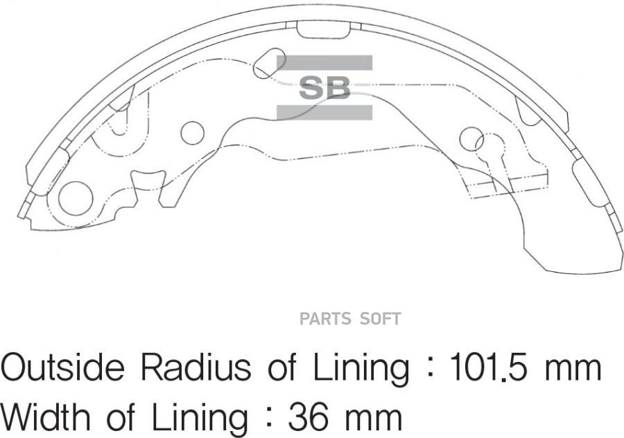 КОЛОДКИ ТОРМОЗНЫЕ SANGSIN BRAKE SA062