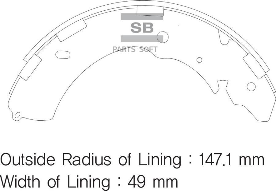 КОЛОДКИ ТОРМОЗНЫЕ ЗАДНИЕ SA171 SANGSIN BRAKE SA171