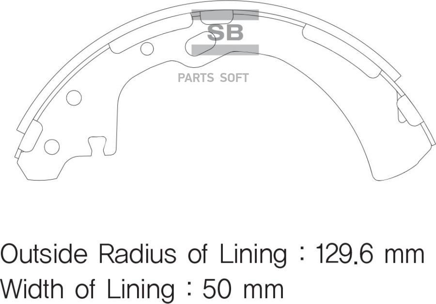 КОЛОДКИ ТОРМОЗНЫЕ ЗАДНИЕ SA172 SANGSIN BRAKE SA172