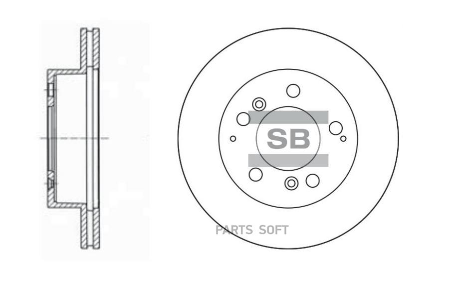 ТОРМОЗНОЙ ДИСК SANGSIN BRAKE SD3014