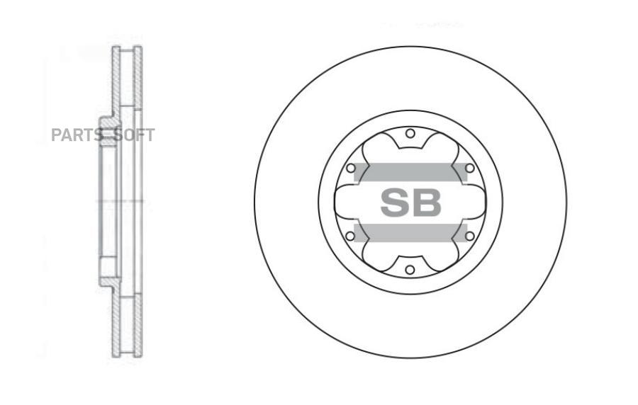 ТОРМОЗНОЙ ДИСК SANGSIN BRAKE SD4214