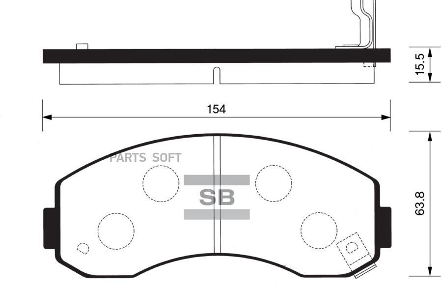 TOPICFRONTIER BRAKE PAD SANGSIN BRAKE SP1056