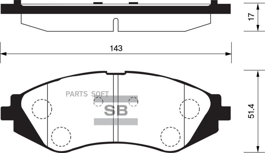 КОЛОДКИ ТОРМОЗНЫЕ SANGSIN BRAKE SP1159