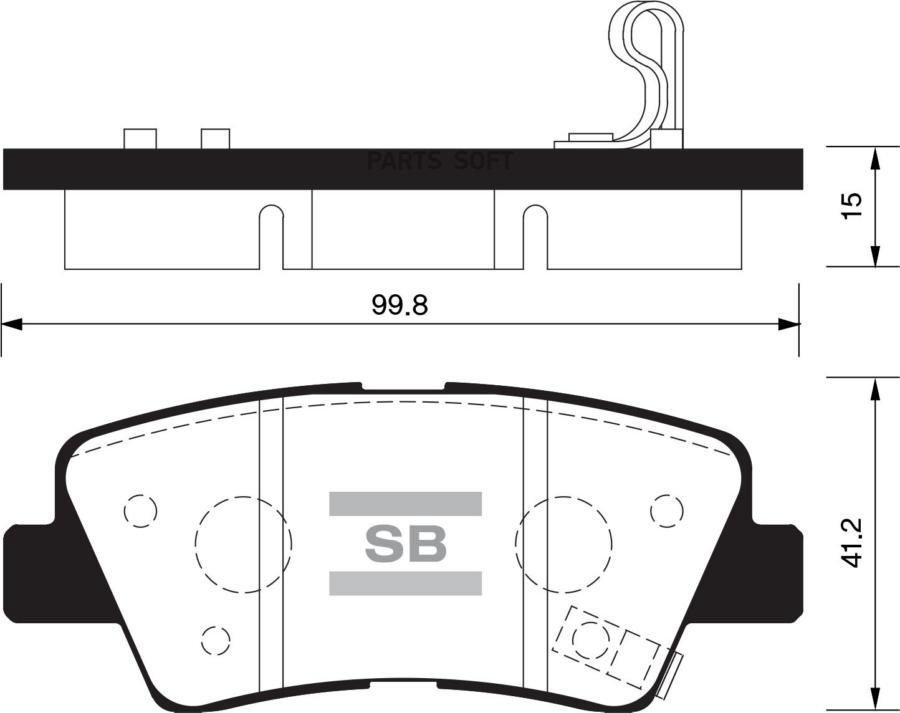 КОЛОДКИ ТОРМОЗНЫЕ SANGSIN BRAKE SP1239