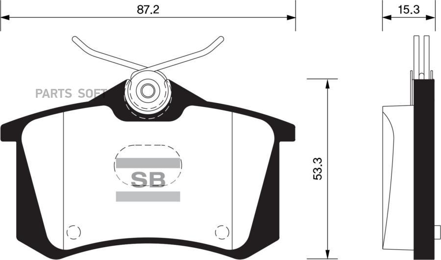 КОЛОДКИ ТОРМОЗНЫЕ SANGSIN BRAKE SP1391