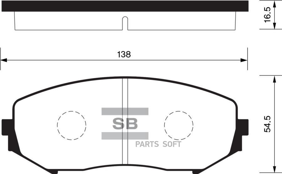 КОЛОДКИ ТОРМОЗНЫЕ SANGSIN BRAKE SP1416