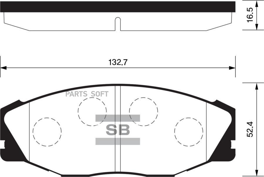 КОЛОДКИ ТОРМОЗНЫЕ SANGSIN BRAKE SP1421