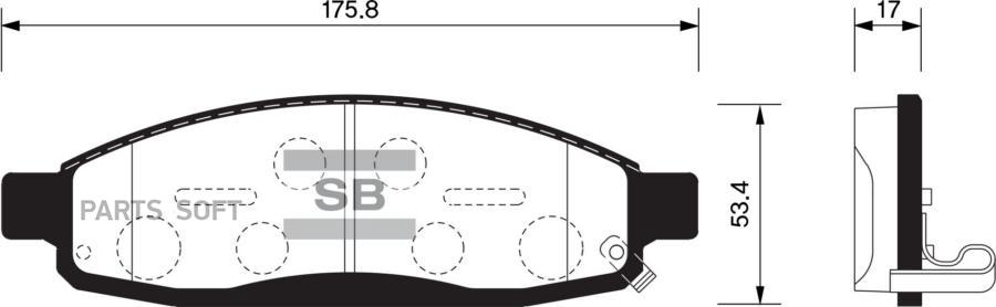 NISSAN ARMADA 04-06 D1183 SANGSIN BRAKE SP1446