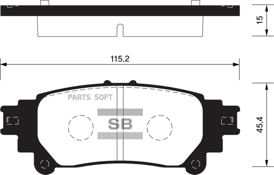 КОЛОДКИ ТОРМОЗНЫЕ SANGSIN BRAKE SP1458