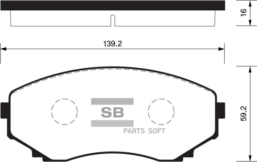 КОЛОДКИ ТОРМОЗНЫЕ SANGSIN BRAKE SP1527