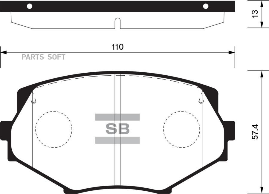 BRAKE PAD FRONT AB MZ MX-5 I 199001-199312 Hi-Q SANGSIN BRAKE SP1539