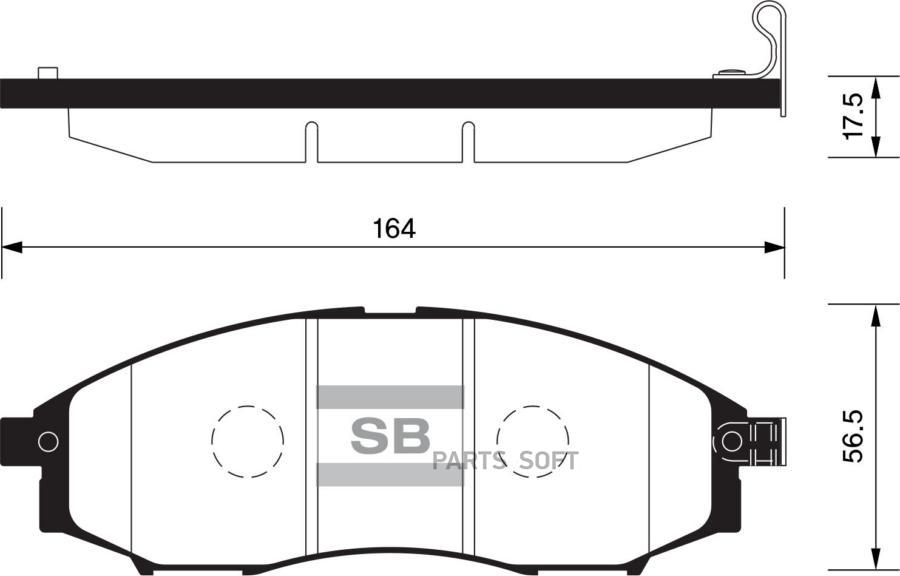 Колодки тормозные дисковые передние SANGSIN BRAKE SP2078