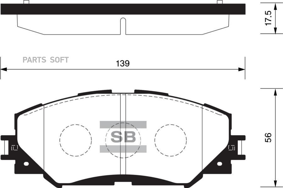 КОЛОДКИ ТОРМОЗНЫЕ SANGSIN BRAKE SP2093