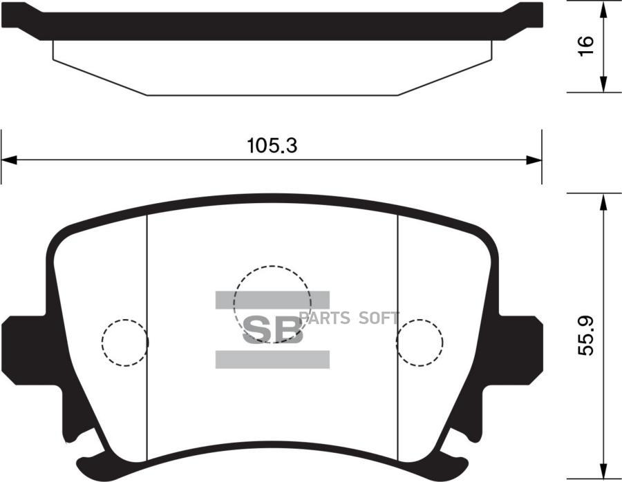 КОЛОДКИ ТОРМОЗНЫЕ SANGSIN BRAKE SP2099