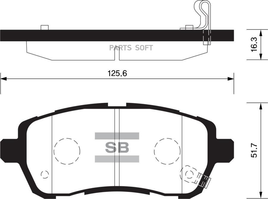 КОЛОДКИ ТОРМОЗНЫЕ SANGSIN BRAKE SP2113