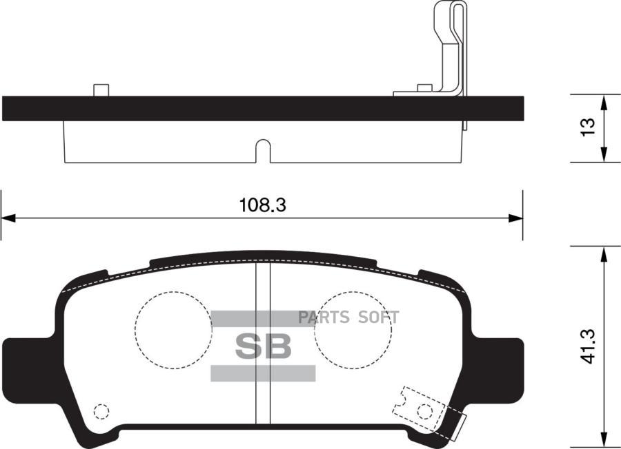 КОЛОДКИ ТОРМОЗНЫЕ SANGSIN BRAKE SP2120