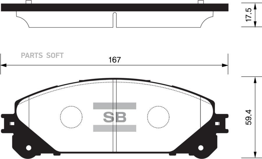 КОЛОДКИ ТОРМОЗНЫЕ SANGSIN BRAKE SP2137