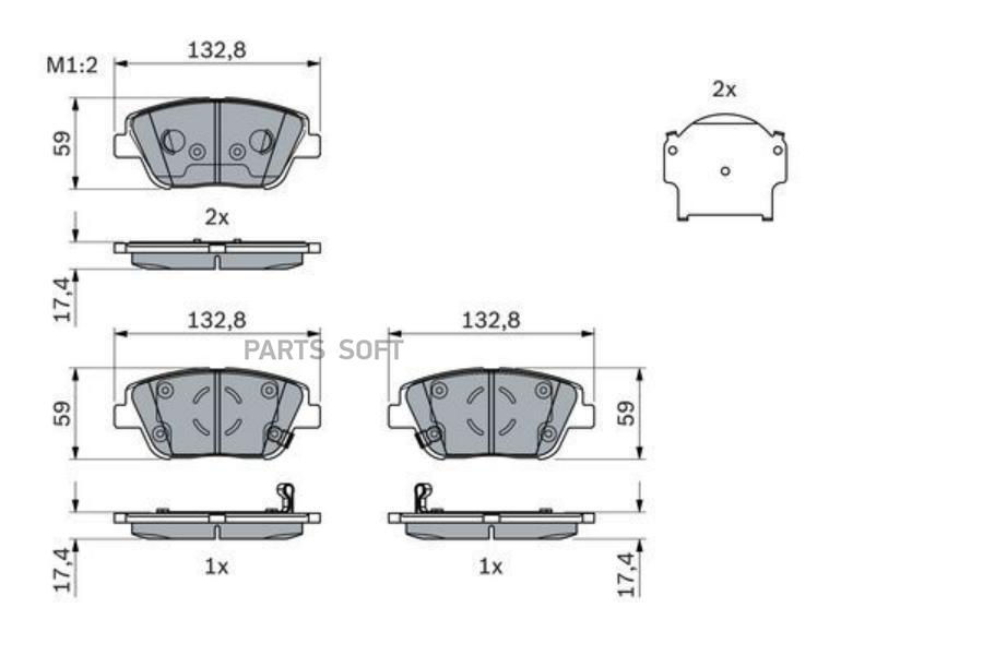 Дисковые Колодки Передние BOSCH 0986494984