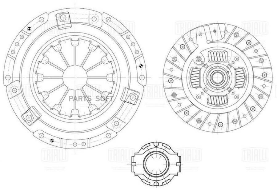 Диск сцепления TRIALLI FR2303
