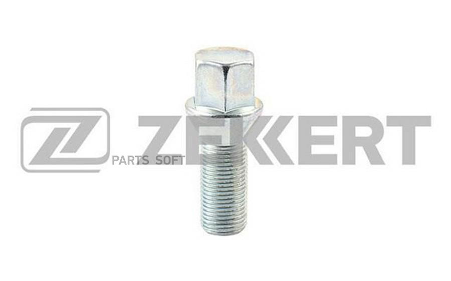 Болт колесный конус 14mm*125 длина резьбы 28 ключ 17 Цинк ZEKKERT BE4028