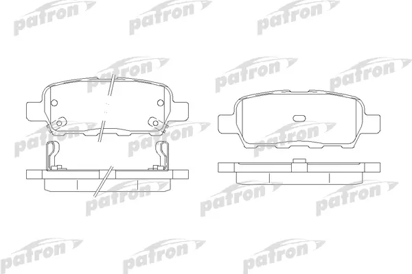 Колодки тормозные дисковые PATRON PBP1693