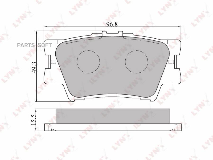 тормозные колодки LYNXAUTO BD7532