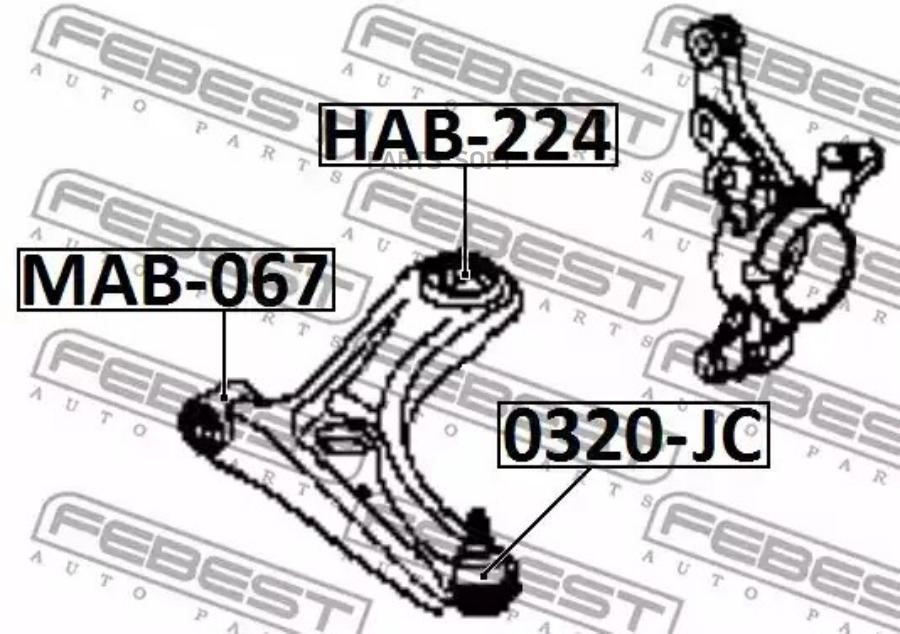 Деталь Febest арт 0320JC FEBEST 0320JC