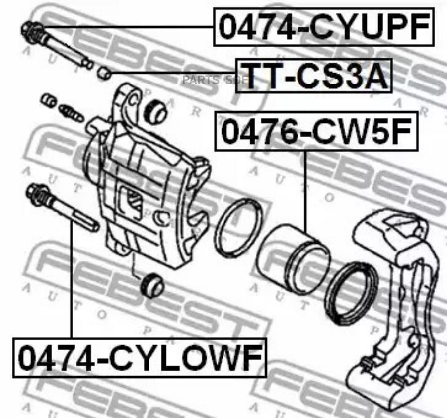 БОЛТ МЕТАЛЛИЧЕСКИЙ FEBEST 0474CYUPF