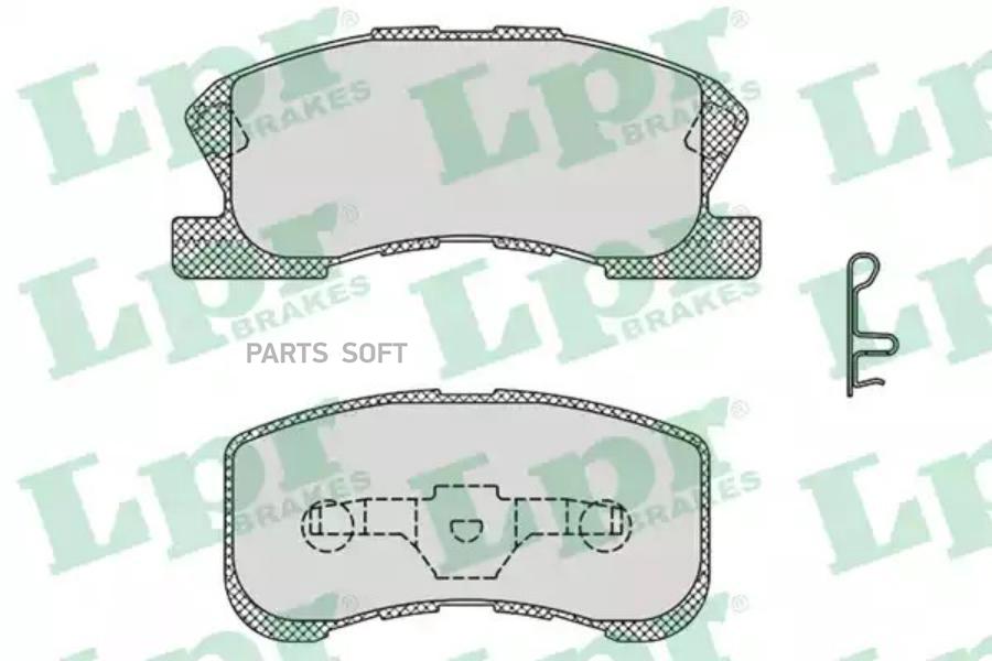 Колодки тормозные DAIHATSU OPTI STORIA YRV 98  передние LPR 05P1042