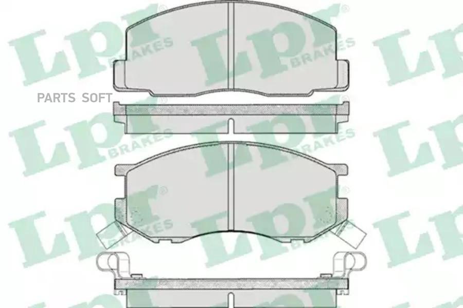 Колодки тормозные TOYOTA LITEACE 85-95/PREVIA 24 90-00 передние LPR 05P270