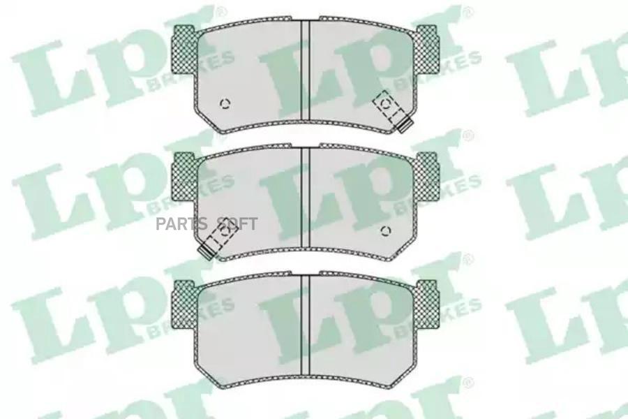 Колодки тормозные   02 05 05 задние LPR 05P1210