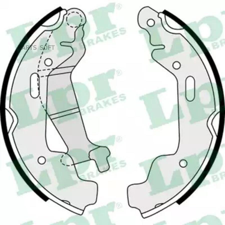 Колодки тормозные барабанные LPR (08110) LPR 08110